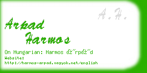 arpad harmos business card